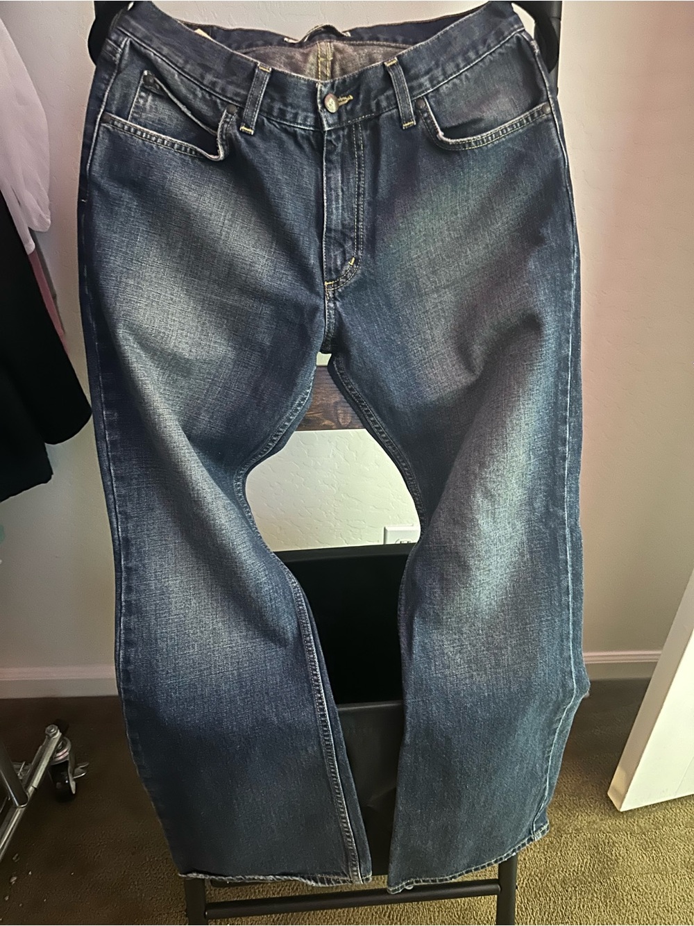 Mavi Men's Medium Dark Blue Relaxed Jeans size 32x30